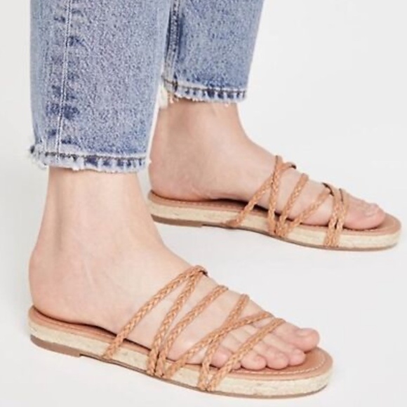 Women’s New Madewell Kathryn Espardrilles Tan Sandals Size 9.5 - Picture 1 of 6